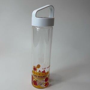 Starbucks "Las Vegas” You Are Here Collection Glass Water Bottle 18.5 fl oz